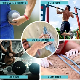 Gym Chalk Blocks, Premium Sport Hand Chalk,Easy Grip, Moisture Absorbing - Great for Power Lifting, Rock Climbing, Gymnastics, Weightlifting, Crossfit and More(8 Packs)