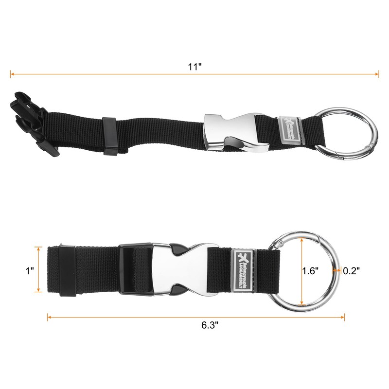 sourcing map Luggage Straps Jacket Clips Strap Nylon Adjustable Suitcase