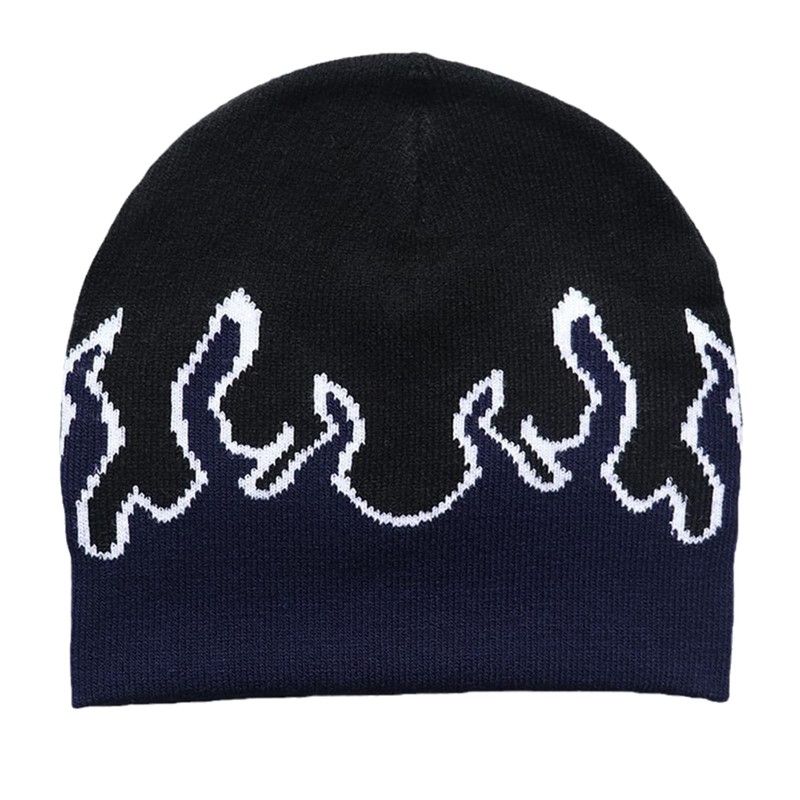 TONXX Flame Y2K Beanies Fire Flame Knitted Hat Skullies Slouchy