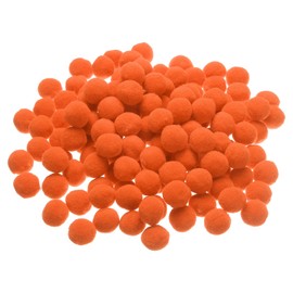 PATIKIL Pom Poms 1 Inch / 2.5 cm, Pack of 150 Small Pom Pom Balls Fluffy Craft Pompoms for Crafts Arts DIY Decorations Craft Supplies, Orange
