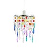 Modern Waterfall Design Easy Fit Pendant Shade with Multi Coloured