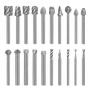 YURINWOO 20PCS HSS Rotary Burr Set, Carving Bits & Engraving