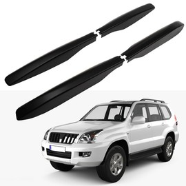 KILOAUTO 4PCS Black Roof Rack Cover Compatible with for Toyota for Land Cruiser Prado FFj120 2003-2009 Roof Rails Rack End Cap Cover Shell