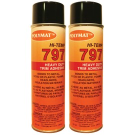 QTY2 Polymat 797 Hi-Temp Spray Adhesive auto Head Liner Dash trunkliner Glue