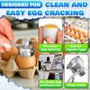 Egg Cracker Tool for Eggs - Stainless Steel Egg Shell