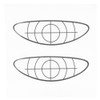 Golf Club Driver Wood Iron Training Aid Sticker