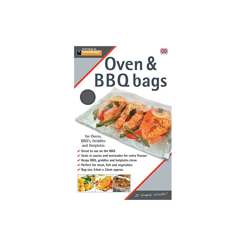 Toastabags Oven and BBQ Bags Large (Pack of 50), Aluminium,