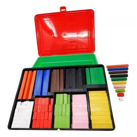 Hacer y Aprender Regletas Matemáticas Plástico Lisas, Estuche Maletin 291 Pzs