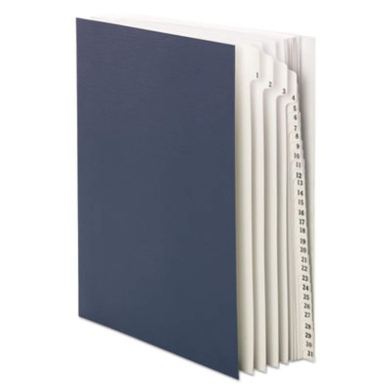 Smead Desk File/Sorter, Daily (1-31), 31 Dividers, Letter Size, Blue
