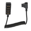 D Tap Male to 4 Port Dtap Female Splitter Power
