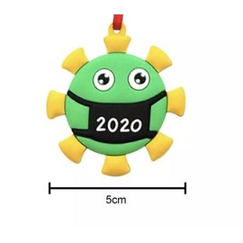 Unbranded TWO  Ornament 2020Covid Quarantine Decoration