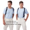 LazarsSpace Hook On Suspenders for Men X Back with 2