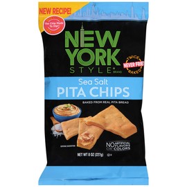 New York Style Pita Chips, Sea Salt, 8 Oz