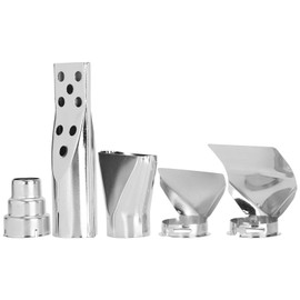 5Pcs Heat Gun Nozzle Attachments Stainless Steel Heat Gun Nozzles Hot Air Gun Soldering Station Nozzle for Heat Gun Replacement Accessories