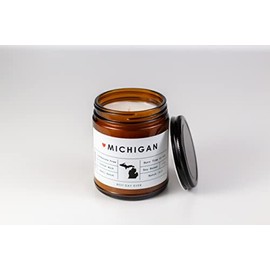 Michigan State Candle - Rambling Caravan - Soy/Coconut Wax, Cotton Wick, Phthalate Free (7oz) - Fraser Fir