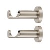 Ivilon Ceiling or Wall Mount Curtain Rod Brackets Holders for