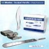A2Z Scilab 100Sterile Blades #24 + Metal Handle #4+ Blade