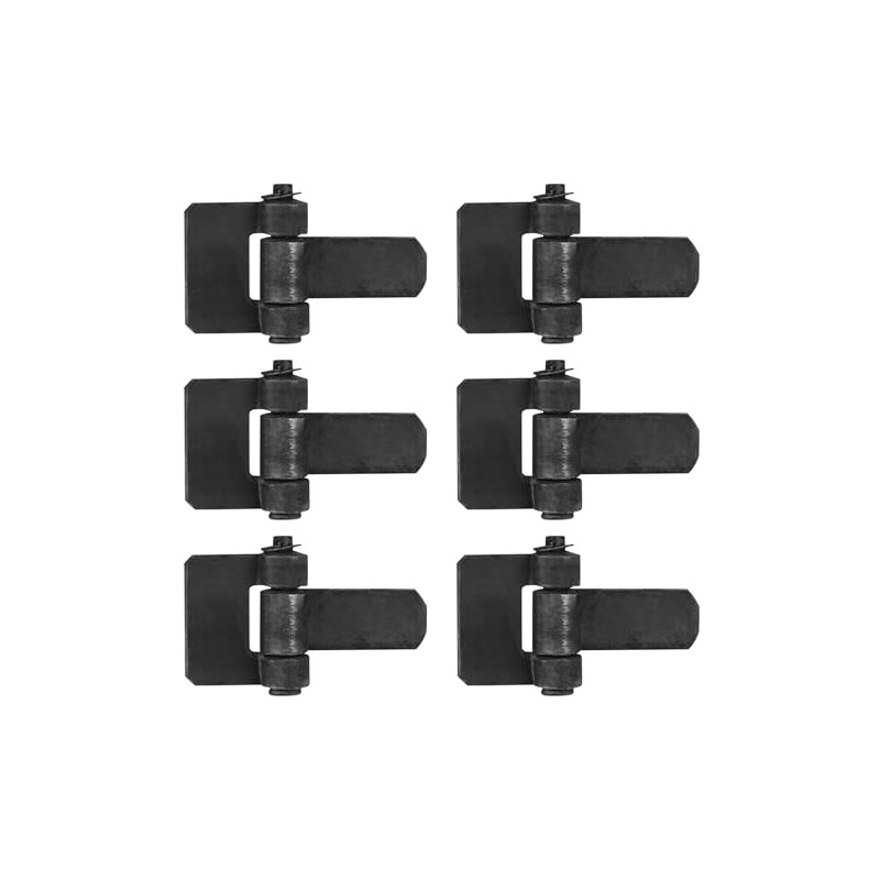 heneng 6 Pcs Weld-On Trailer Hinges, 5-1/8" x 3-1/4", Strap