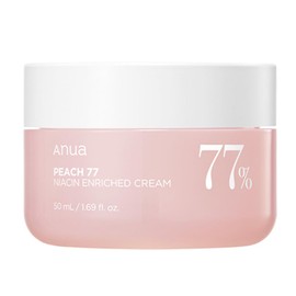 ANUA (Anua) Peach 77% Niacin Rich Moisture Cream 50ml Skin Tone Care Hydrated Glow Moisturizing Cream Dry Skin Combination Skin Peach Niacin Cream Skin Care Korean Cream Korean Cosmetics [Official
