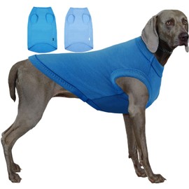 Sychien Dog Blank Blue Shirt,Boy Girl Dogs Extra Large Tee Shirts,Plain Labrador T-Shirt,XXXL Blue Royal