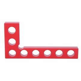 90 Degree Positioning Squares Right Angle Ruler Woodworking Tools Inch Ruler 0-100mm Red
