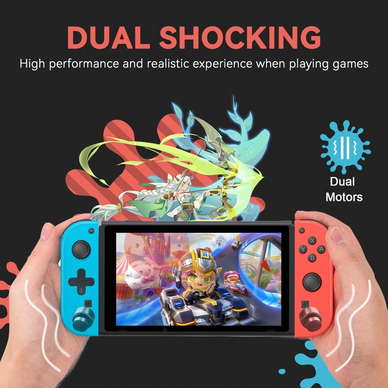 Wireless Controllers Compatible for Switch/OLED/Lite, Switch Controller Support Wake-up Function