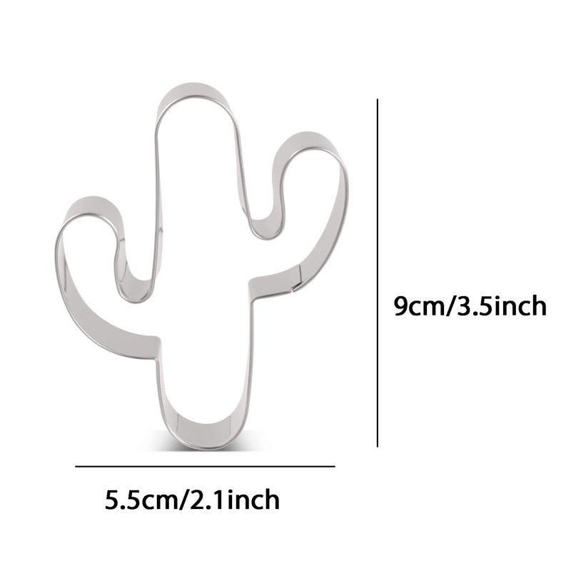 ZDYWY Cactus Shaped Cookie Cutters