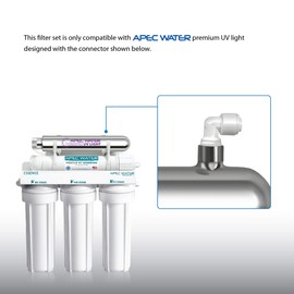 APEC Water Systems Filter-MAX-ESUV-SSV2 75 GPD High Capacity Complete Replacement Set for ROES-UV75-SS Reverse Osmosis Water Filter System Stage 1-6
