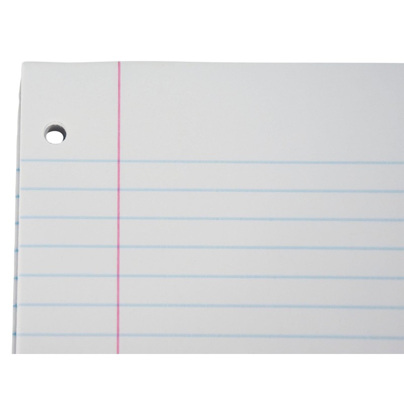 School Smart - 85285 3-Hole Punched Filler Paper w/ Red