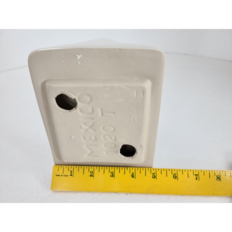 Beige Bone Almond Ceramic TP Toilet Paper Holder Wall Mount