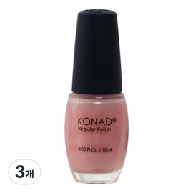 Konad Regular Nail Polish, R11 Light Pink, 10ml, 3 pcs / 코나드 레귤러 네일 폴리쉬, R11 라이트핑크, 10ml, 3개