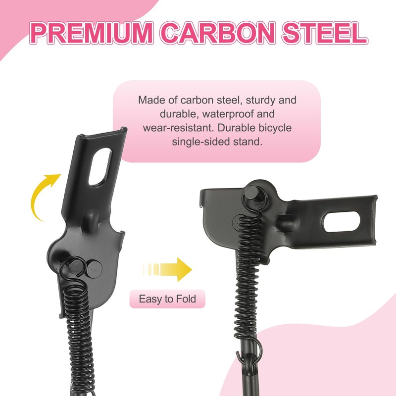 sourcing map Back Bike Kickstand for 12 Inch Wheel Bicycle