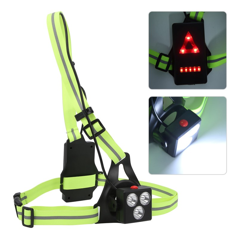 USB Charge Light Safety Warning Chest Lamp for Outdoor Sport