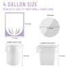 Ryobyo 100 Count 4 Gallon Unscented Trash Bags, Strong and