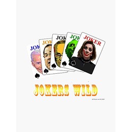 MAGNET Jokers Wild Magnetic Vinyl Car Bumper Sticker 5"