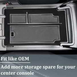JKCOVER Center Console Organizer Tray Compatible with 2024 2025 Subaru Impreza and Subaru Crosstrek Accessories ABS Material Insert Armrest Storage Box