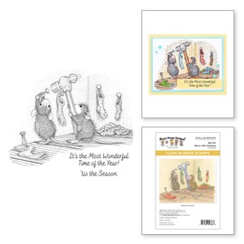 Spellbinders Merry Little Christmas Cling Rubber Stamp