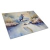 Caroline's Treasures DAC2850LCB Blue Heron Glass Cutting Board Large Decorative