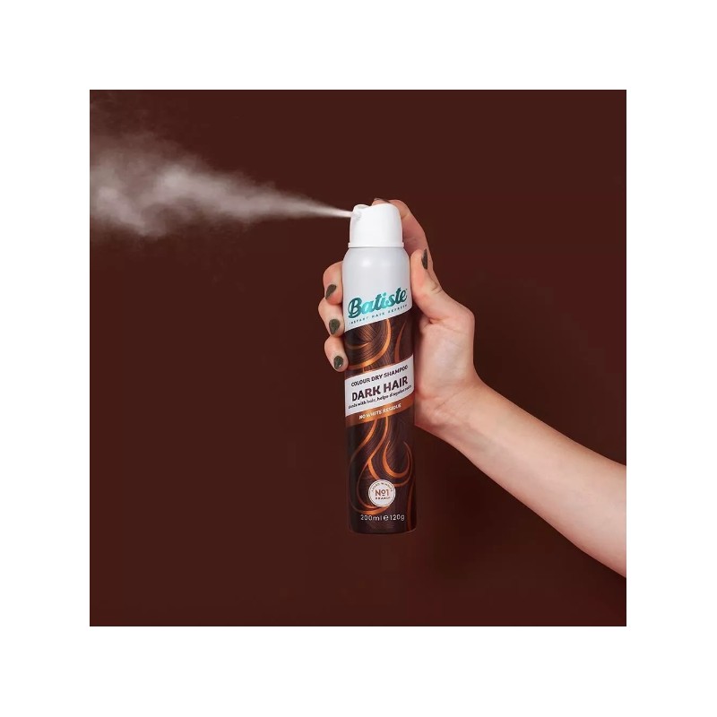 Batiste Dry Shampoo, Dark and Deep Brown, 200 ml