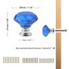 CZC HOME 10pcs 30mm Crystal Glass Door Drawer Knobs Diamond