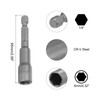 sourcing map 8mm Magnetic Hex Socket 65mm/2.56", 1/4" Hex Shank
