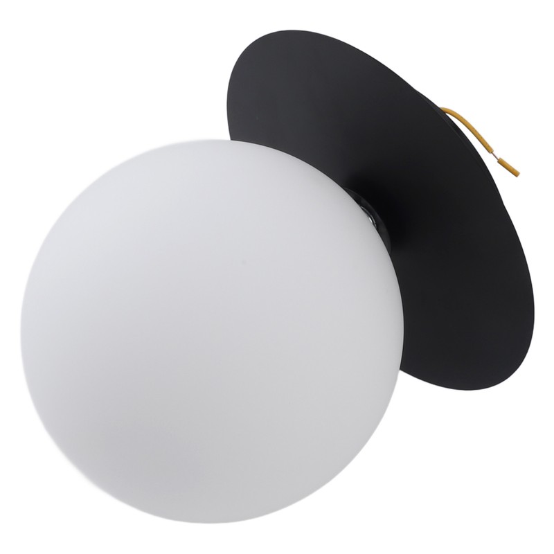 White Glass Globe Ceiling Light 18cm Diameter G9 Base Globe