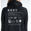 Roxy Historical Logo Hoody Women's Rash Guard, Black, L