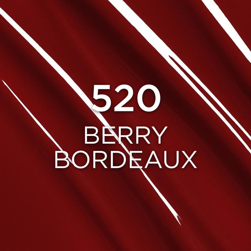 L'Oréal Paris Laque Resistance tono Berry Bordeaux 520, labial líquido