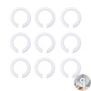 9 Pack E27 to E14 Lampshade Reducer Ring, Light Shade