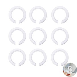 9 Pack E27 to E14 Lampshade Reducer Ring, Light Shade Adapter Ring, Lampshade Adapter Rings, Lampshade Ring, Lamp Shade Ring Converter, for Home Socket Bayonet Cap Lampholders (White)