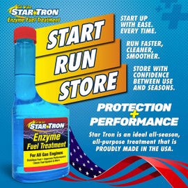 STAR BRITE Star Tron Enzyme Fuel Treatment SEF Gasoline Formula - 1 oz. Treats 6 Gallons - 32 OZ (14332)