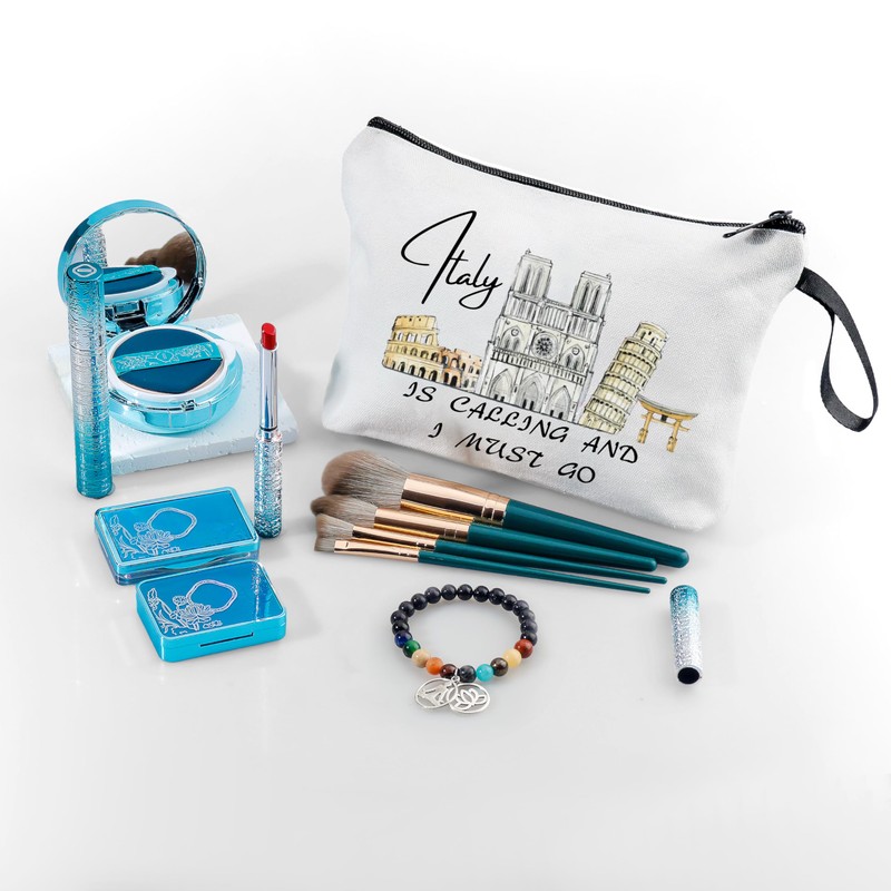 ARIOSEY Italy Travel Essentials,Italian Gifts,Gifts for International Travelers,Makeup Travel Bag,Travel