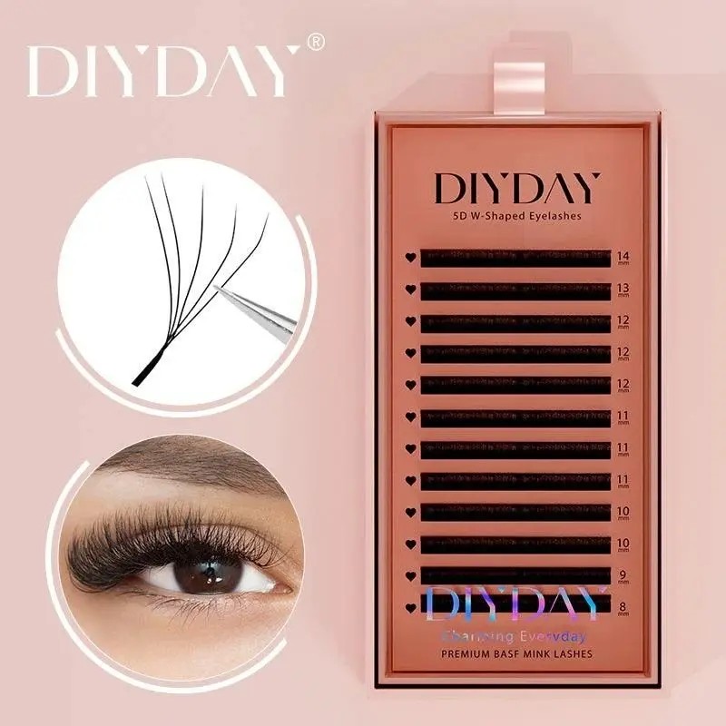 Extensiones De Pestañas Diyday Fibras Tecnológicas W5d