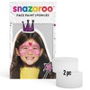 Snazaroo SZ1198010 Face Paint High Density Sponges, 2 Pcs, White,